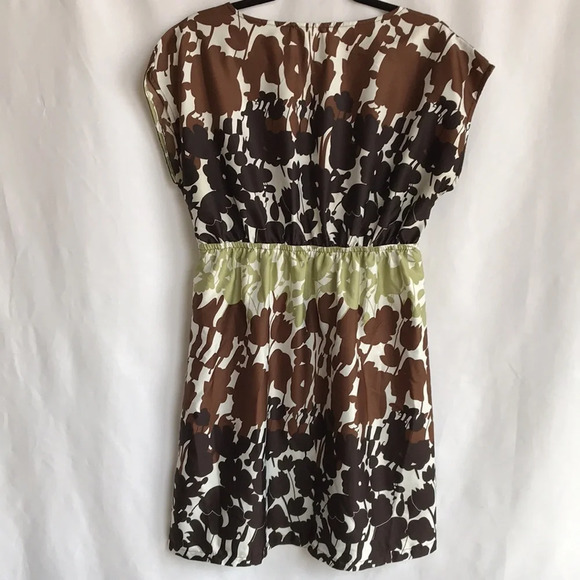 Francesca’s brown and green print dress, size M - Picture 5 of 6